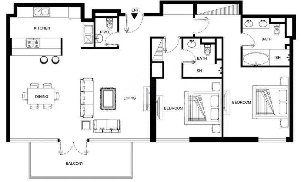 Welcome - Bluewaters Brand New 2-bedroom Appartamento